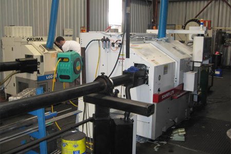 CNC bar-feed lathe turning components at Pressform