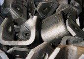 Batch of welded pipe support hangers at Pressform
