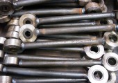 Turned push rods with pressed-in hardened bushes, machined by Pressform