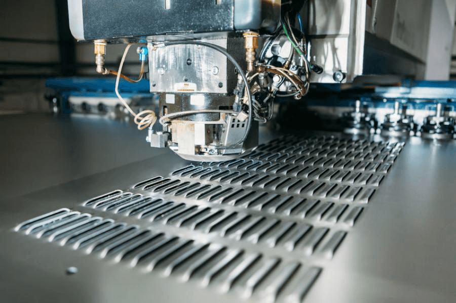 Louvres formed in Pressform's CNC turret press